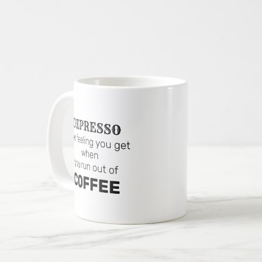 Depresso Tasse (Vorderseite Links)