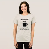 Depresso: The Feeling You Get When Given Decaf Tri-Blend Shirt (Vorderseite voll)