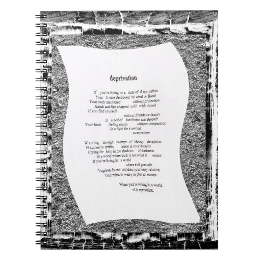 Deprivation Notizblock (Vorderseite)