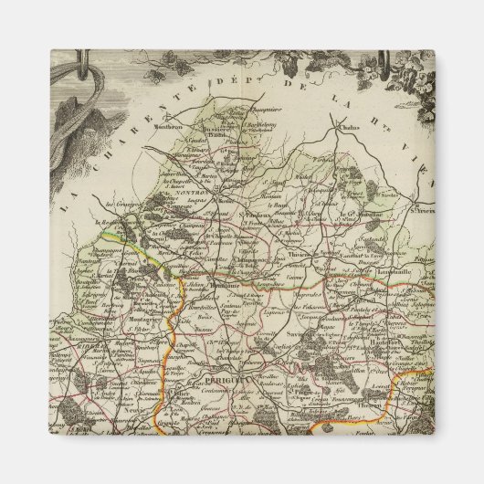 Dept any Dordeogne Magnet (Vorne)