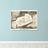 Dept De Hautes Alpes Leinwanddruck (Insitu (Holzboden))