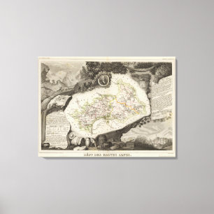 Dept De Hautes Alpes Leinwanddruck