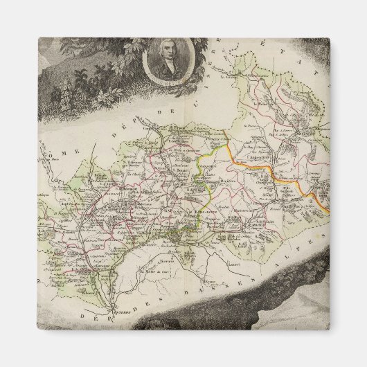 Dept De Hautes Alpes Magnet (Vorne)