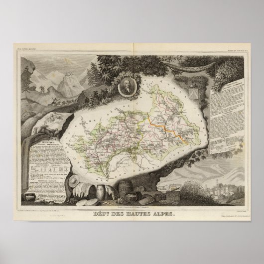 Dept De Hautes Alpes Poster (Vorne)