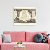 Dept. De La Hte Vienne Leinwanddruck (Insitu (Wohnzimmer))