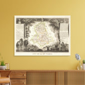 Dept. De La Hte Vienne Leinwanddruck (Insitu (Wohnzimmer))