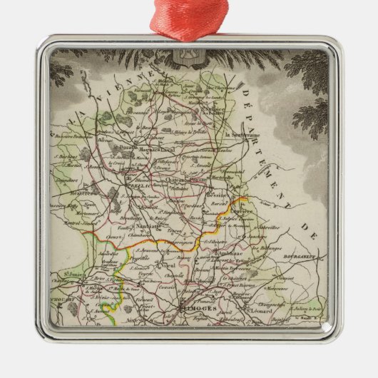 Dept. De La Hte Vienne Silbernes Ornament (Vorne)