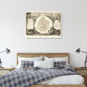 Dept. De La Sarthe Leinwanddruck (Insitu (Schlafzimmer))