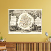 Dept. De La Sarthe Leinwanddruck (Insitu (Wohnzimmer))