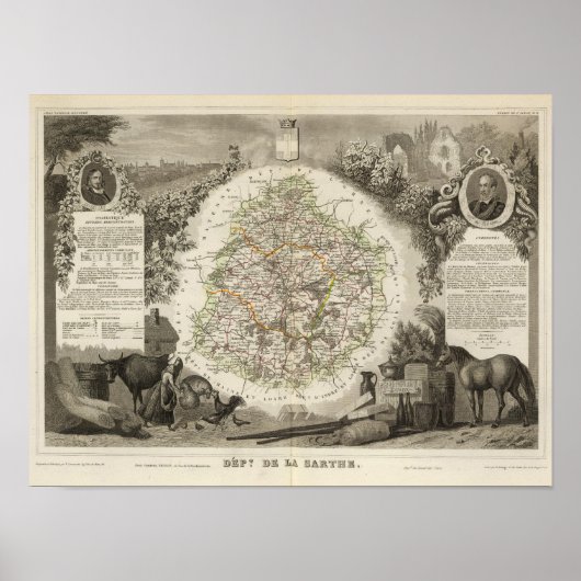 Dept. De La Sarthe Poster (Vorne)