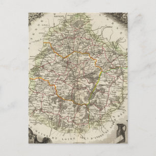 Dept. De La Sarthe Postkarte
