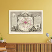 Dept. De La Seine Leinwanddruck (Insitu (Wohnzimmer))
