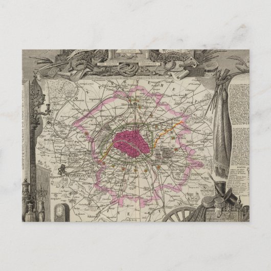 Dept. De La Seine Postkarte (Vorderseite)