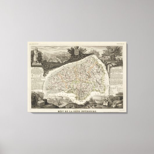 Dept. De La Siena unten Leinwanddruck (Vorderseite)