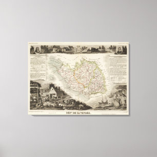 Dept. De La Vendee Leinwanddruck