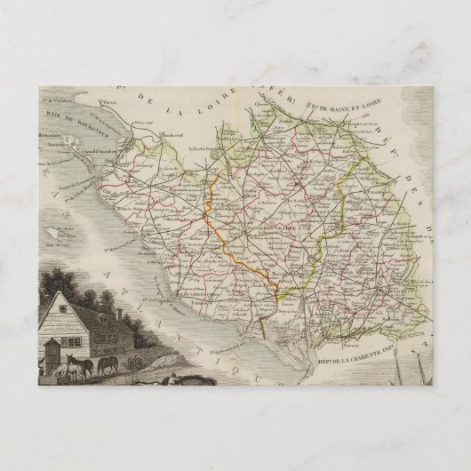 Dept. De La Vendee Postkarte (Vorderseite)