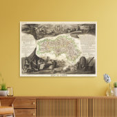 Dept. De L'Orne Leinwanddruck (Insitu (Wohnzimmer))