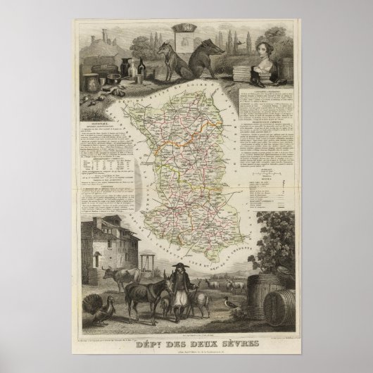 Dept. Des Deux Sevres Poster (Vorne)