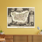 Dept Des Vosges Leinwanddruck (Insitu (Wohnzimmer))