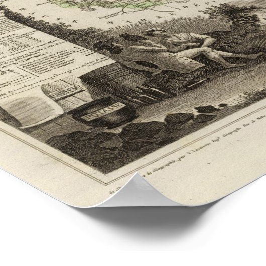 Dept Des Vosges Poster (Ecke)