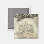Dept D'Indre und Dormouse Magnet (Vorderseite/Rückseite)
