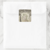 Dept Du Rhone Quadratischer Aufkleber (Tasche)