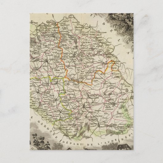 Dept Du Tarn Postkarte (Vorderseite)