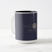 Dept. Mug des Miskatonic Hochschulklassikers Zweifarbige Tasse (Vorderseite Links)