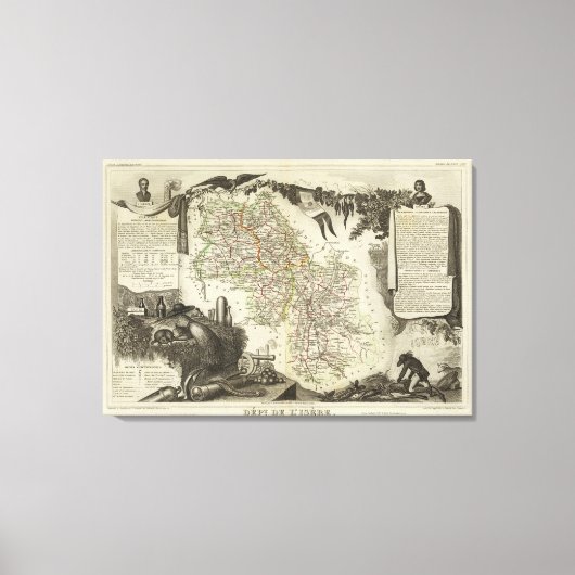 Dept Über L'Isere Leinwanddruck (Vorderseite)