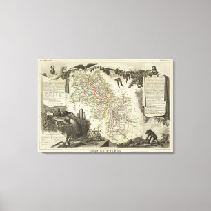 Dept Über L'Isere Leinwanddruck