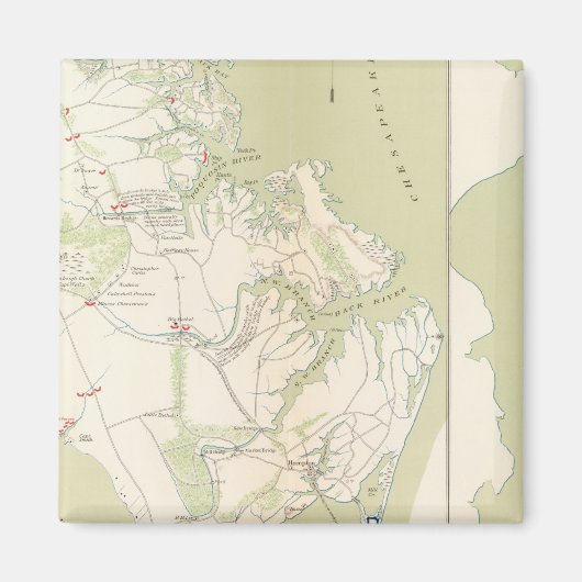 Dept Virginia, Yorktown bis Williamsburg Magnet (Vorne)