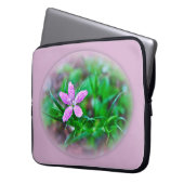 Deptford Pink Wildblume Laptopschutzhülle (Vorderseite Links)