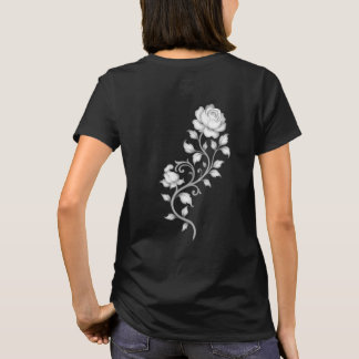 Depthmap-Rosendesign auf der Rückseite des T-Shirt