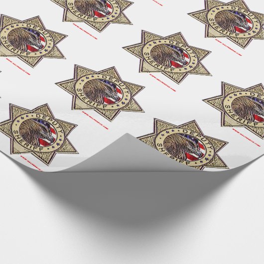 Deputy_Sheriff_emboss Geschenkpapier (Ecke)