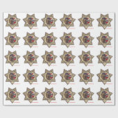 Deputy_Sheriff_emboss Geschenkpapier (Flach)