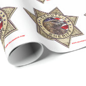 Deputy_Sheriff_emboss Geschenkpapier (Rolleneckpunkt)