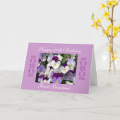 der 100. Geburtstag der Groß-Großmütter Karte (Gelbe Blume)