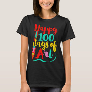 Der 100. Kunstlehrer-Tag Funny 100 Tage der T-Shirt
