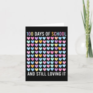 Der 100. Schultag, der es noch liebt, hört 100 Karte