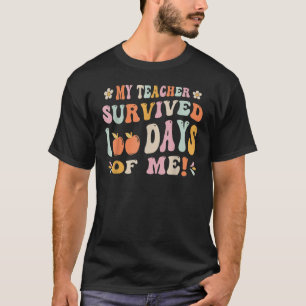 Der 100. Schultag meines Lehrers überlebte 100 Tag T-Shirt
