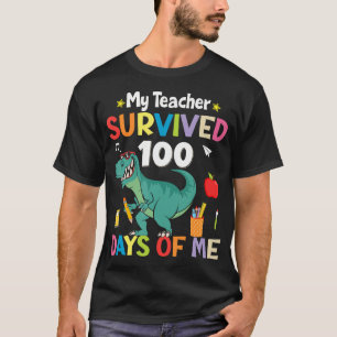 Der 100. Schultag meines Lehrers überlebte 100 Tag T-Shirt