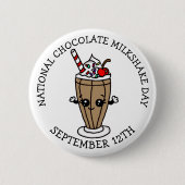 Der 12. September ist der National Chocolate Milks Button (Vorderseite)