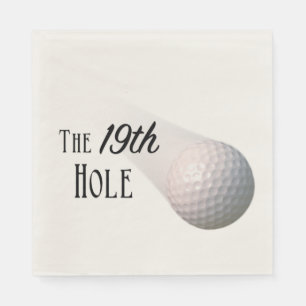 Der 19. Golfball Serviette