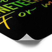 Der 19. Juni für mich, Afrikanischer Schwarzgeschi Poster (Ecke)