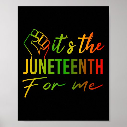 Der 19. Juni für mich, Afrikanischer Schwarzgeschi Poster (Vorne)