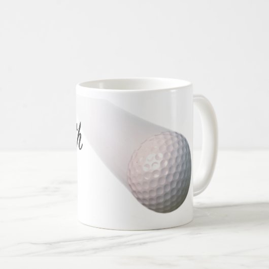 Der 19. Loch-Golf-Ball Kaffeetasse (VorderseiteRechts)