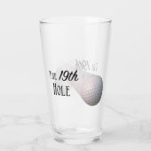 Der 19. Loch-Golfball Glas (Rückseite)