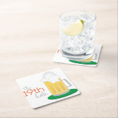 Der 19. Loch Rechteckiger Pappuntersetzer (Vor Ort)