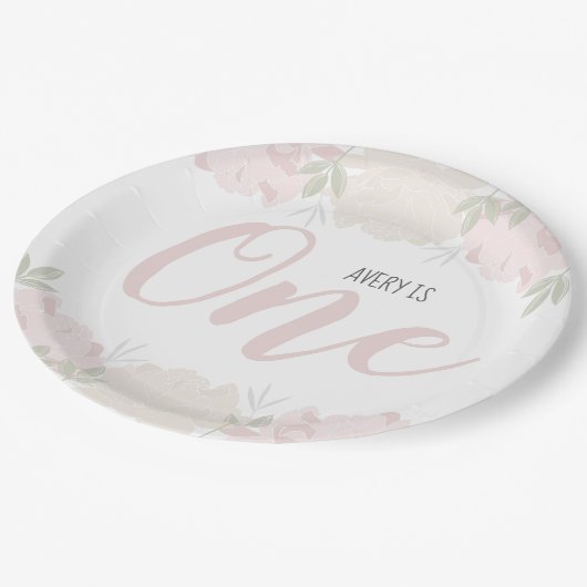 Der 1. Geburtstag des niedlichen Pappteller (Schrägansicht)