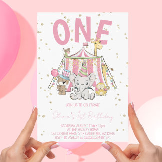 Der 1. Geburtstag des rosa Karnevals Einladung